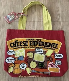 【タグ付新品】Trader Joe's エコバッグ トートバッグ レッド チーズ