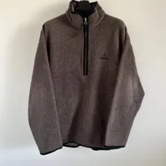 90s NIKE ACG 犬タグ ハーフジップ フリース ジャケット 茶 M