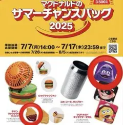 【新品未使用】マクドナルド サマーチャンスバッグ2025