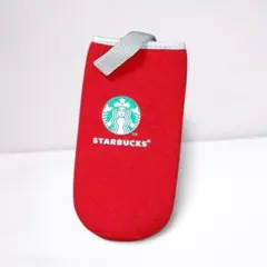 新品　スターバックス　ペット・アルミ・水筒ボトルカバー　レッド　赤