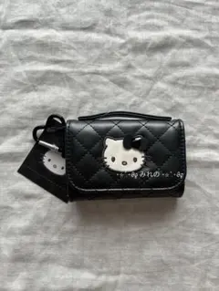 ミニチュアキルトシリーズ ハローキティ ウォレット形コインパース ブラック