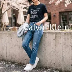 Calvin Klein Jeans ロゴTシャツ ブラック Mサイズ