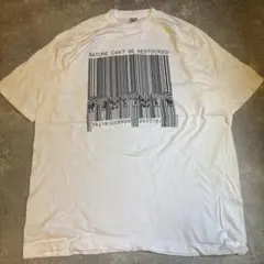 Human-i-Tees ゼブラ バーコードTシャツ XL Human-i-Tees 