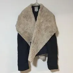 상태좋음 ✨ZARA TRAFALUC XS ファーコート 黒・ベージュ お出かけ