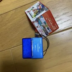 Nintendo 3DS 青色 + マリオカートストラップ キーホルダー