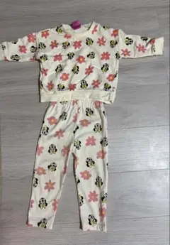 ミニーマウス 花柄 トレーナー・パンツセット 95cm未満