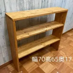 シェルフ 飾り棚 幅75cm パイン集成材 - メルカリ