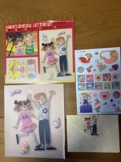 昭和レトロ　レターセット　さいとうまり　レモンちゃん　レモンビレッジ レモン付録