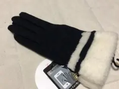 541新品SeeByChloeシーバイクロエ カシミヤ混ファー付き手袋スマホ対応