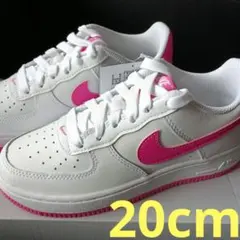 Nike Air Force 1 スニーカー 20cm ホワイト/ピンク
