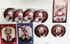 ハズビンホテル チャーリー ヴァギー アニメイトカフェ 缶バッジ 箔押しカード