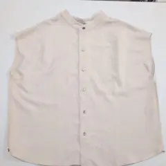 ベージュ ノースリーブシャツ サイズ38