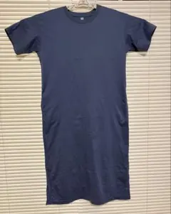 UNIQLO ユニクロマーセライズコットンロングTワンピース（半袖）