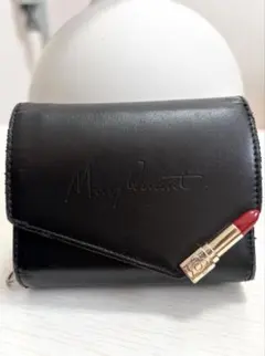 【即日発送‼︎】MARY QUANT 三つ折り財布　ブラック　レザー