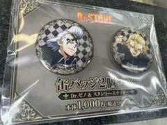 数量限定 Dr.STONE 缶バッジ　2個セット　ファミマ