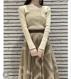 カシュクールニット