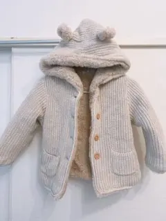 裏ボアくまさん ベビーGAP ギャップ ジャケット　ベージュ 90