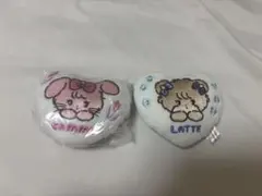 ハート型　mikko ラテ　クッションマスコット　 ぬいぐるみ