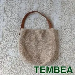 【TEMBEA】ボアバケットトートバッグ(ベージュ)