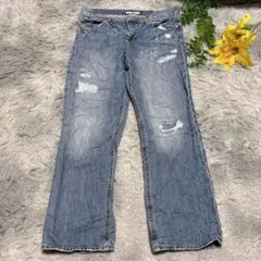 シュカ グローバルワーク ダメージ加工 デニムパンツ（XL）ジーンズ カジュアルのサムネイル