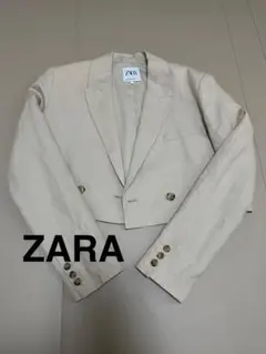 【ZARA】ジャケット／ホワイト／Mサイズ