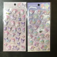マイメロディ・クロミ ♪リトルツインスターズシールセット 2シート