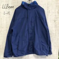 L.L.Bean エルエルビーン　刺繍　ナイロンジャケット　パーカー　XL 青