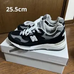 ニューバランスUSA 992 BLACK With GREY 25.5cm