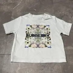BURBERRY Tシャツ 花柄 ロゴ