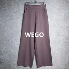 WEGO ワイドパンツ ガウチョパンツ 紫色 ウエストゴム
