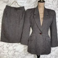 ANNE KLEIN II　（9AR）　セットアップ　スカートスーツ　グレー