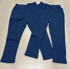 【新品】GrinLab グリンラボ ロングパンツ 2枚セット 青