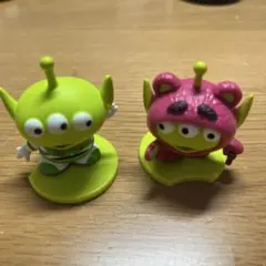リトル・グリーン・メン　フィギュア 2体　ガチャガチャ