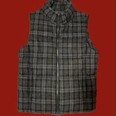 チェック柄 ダウンベスト グレー UNIQLOのサムネイル