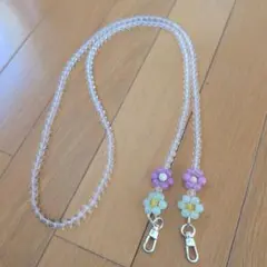 クリアストラップ パステルフラワー