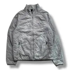 F1347　【即購入OK】　OAKLEY　キルティングジャケット　L　グレー