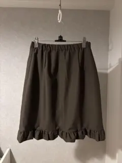 thinkto フロントポケットフリルスカート