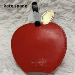 【未使用】kate spade ケイトスペード ラゲージタグ アップル 赤