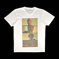 新品 ビッグプリント セブン ブラッドピット 猟奇殺人 映画シーン 白 Tシャツ