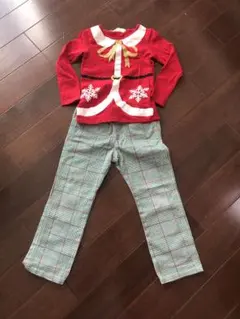 H&M サンタデザイン カットソー&パンツ