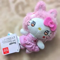サンリオ ハローキティ ゆるかわぬいぐるみマスコット ピーチラビット