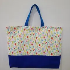 No.740 ハンドメイド　レッスンバッグ　絵本袋　入園準備　入学準備 進学準備