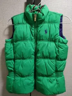Ralph Lauren リバーシブル ダウンベスト（緑・紫）