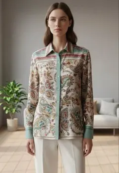 ZARA 新品タグ付き　総柄ブラウス　XS