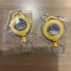 ゆるキャン カラビナ付きリールキーホルダー 2個セット志摩リン大垣千明　はま寿司