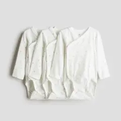 【水通しのみ】 H&M 完売品 70cm ラップボディスーツ3枚セット ハート