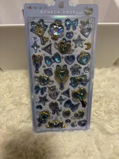 ボンボンドロップシール　マジカル　水色