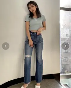 新品タグ付【GYDA】HIGH-END STRAIGHT SLIM デニムパンツのサムネイル