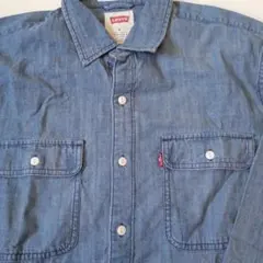 Levi's ブルー　シャツ 表記サイズМ