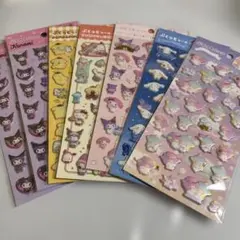サンリオ ぷくっとシール 6種プラス1 クロミちゃんが２枚　計7枚セット